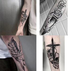 Autocollant de tatouage temporaire imperméable, non toxique, semi-permanent, pour hommes et femmes - Product Image 2
