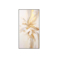 Décoration murale d'art abstrait minimaliste moderne, grande décoration d'intérieur, peintures à l'huile et arts muraux 100% faits à la main avec feuille d'or