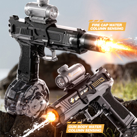 Jouets de tir MILI, pistolet à eau électrique puissant UZI, jouets lumineux, silencieux lumineux, pistolet à eau automatique pour enfants