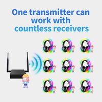 2.4G HiFi Qualité Sonore Silencieux Partie Casque 0 Retard 3D Stéréo Son Changement De Couleur Casque Ai Annulation Du Bruit