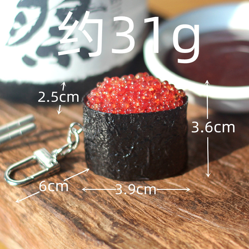 Perilla de puerta sushi pequeño caviar rojo