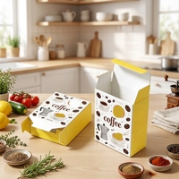 Boîtes d'emballage alimentaire en papier kraft personnalisables avec fenêtre pour pâtisserie, biscuits, bonbons, cadeaux