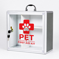Caja de Medicamentos de Gran Capacidad para Oficina en Casa, de Aleación de Aluminio, con Diseño Moderno y Compartimentos