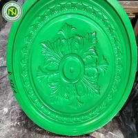 Fournisseur de Guangzhou, rose de plafond en plâtre de haute qualité, panneau central de plafond 3D, médaillon, moules en plastique