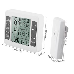 WiFi Indoor <b>Outdoor</b> Temperature Controller Humidity Meter Wireless Large Screen Perpetual Calendar <b>Thermometer</b> OEM 3-Year - Product Image 4