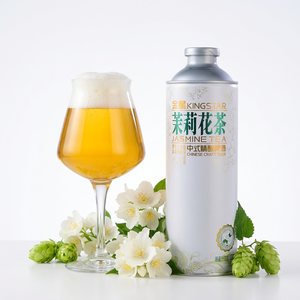 Bière Artisanale Chinoise Kingstar au Thé au Jasmin, Bière Hybride aux Herbes et Épices 1L, Teneur en Alcool de 4,1% en Bouteille - Product Image 6