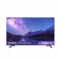 Téléviseur intelligent Android VSTI Brands 75/55 pouces, noir, 4K LED LCD HDTV avec Wi-Fi pour hôtels, écran large, logo anglais