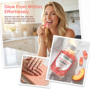 Suplemento de Gomitas de Colágeno Vegano para Crecimiento del Cabello y Blanqueamiento de la Piel de Marca Privada OEM con Biotina y Vitaminas <span class=keywords><strong>C</strong></span> y E para Cabello, Piel y Uñas - Product Image 4