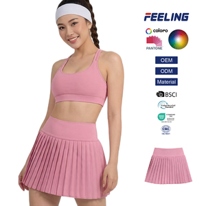 Women High Waisted Pleated Tennis Skirts for Women Athletic Golf Skorts with Pockets and Inner Shorts With OEM ODM