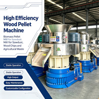 Machine à granulés de bois à anneau de compression écoénergétique, 1 à 2 tonnes par heure, moteur diesel pour ligne de production industrielle de biocarburant