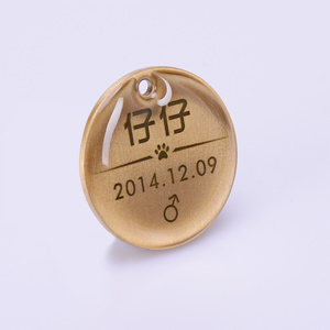 Pins de animales Tarjeta de <span class=keywords><strong>nombre</strong></span> de mascotas <span class=keywords><strong>Sin</strong></span> MOQ Pins de esmalte Moda Grabado gratis Dag y etiqueta de gato - Product Image 5