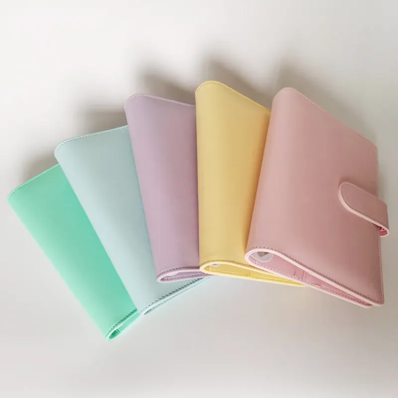 Dreamtop caderno colorido macaron, correias para alunos, meninas, atacado a5 a6, cobertura de caderno, diário de viagens