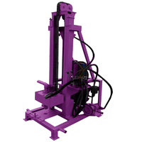 Plateforme de forage de puits d'eau légère de 120 mètres, machine de forage hydraulique portable pour puits d'eau