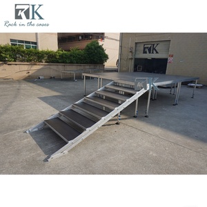 Quick Install Four Legs Stage Platform <b>Aluminum</b> Alloy Wooden Platform - Product Image 2