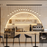 Vitrines de présentation pour cafés, personnalisées et très demandées, mobilier élégant pour cafés, design et décoration modernes pour cafés