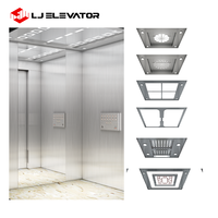 Ascenseur pour passagers, capacité 630 kg, 8 places, cabine en acier inoxydable, fonctionnement simple, structure durable.