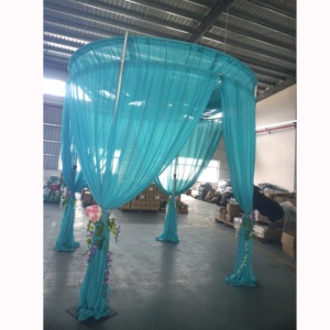 ชุดอุปกรณ์ตกแต่งงานแต่งงานแบบท่ออลูมิเนียมทรงกลมแบบยืดหดได้ - Product Image 1