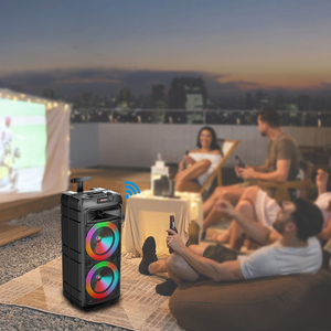 Altavoz Bluetooth Inalámbrico Profesional con Graves Potentes, Luces RGB Dinámicas, para Fiestas al Aire Libre, Altavoz Activo HiFi con Ruedas, al Mejor Precio - Product Image 3