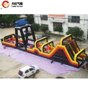 Bạt PVC thương mại Inflatable dành cho người lớn khóa học trở ngại Swing thương mại Inflatable Trampoline công viên Bouncer trượt lâu đài - Product Image 3