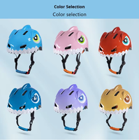 Casque pour enfants en forme de requin - Casque de sécurité monobloc pour vélo, skateboard et draisienne (vente en gros)