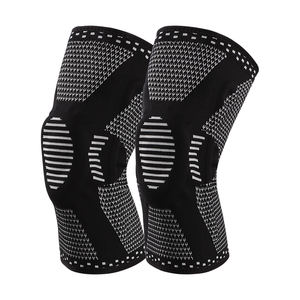 2 حزمة نايلون سبانديكس ضغط مجموعة أقواس الركبة تنفس أسود أبيض كم الركبة ل ACL والتهاب المفاصل تخفيف الألم - Product Image 5