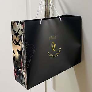 Grand sac en papier pour le shopping, sacs cadeaux, emballages de luxe pour boutiques, sacs pour vêtements, boîte en papier pour biscuits de Noël avec poignées - Product Image 1