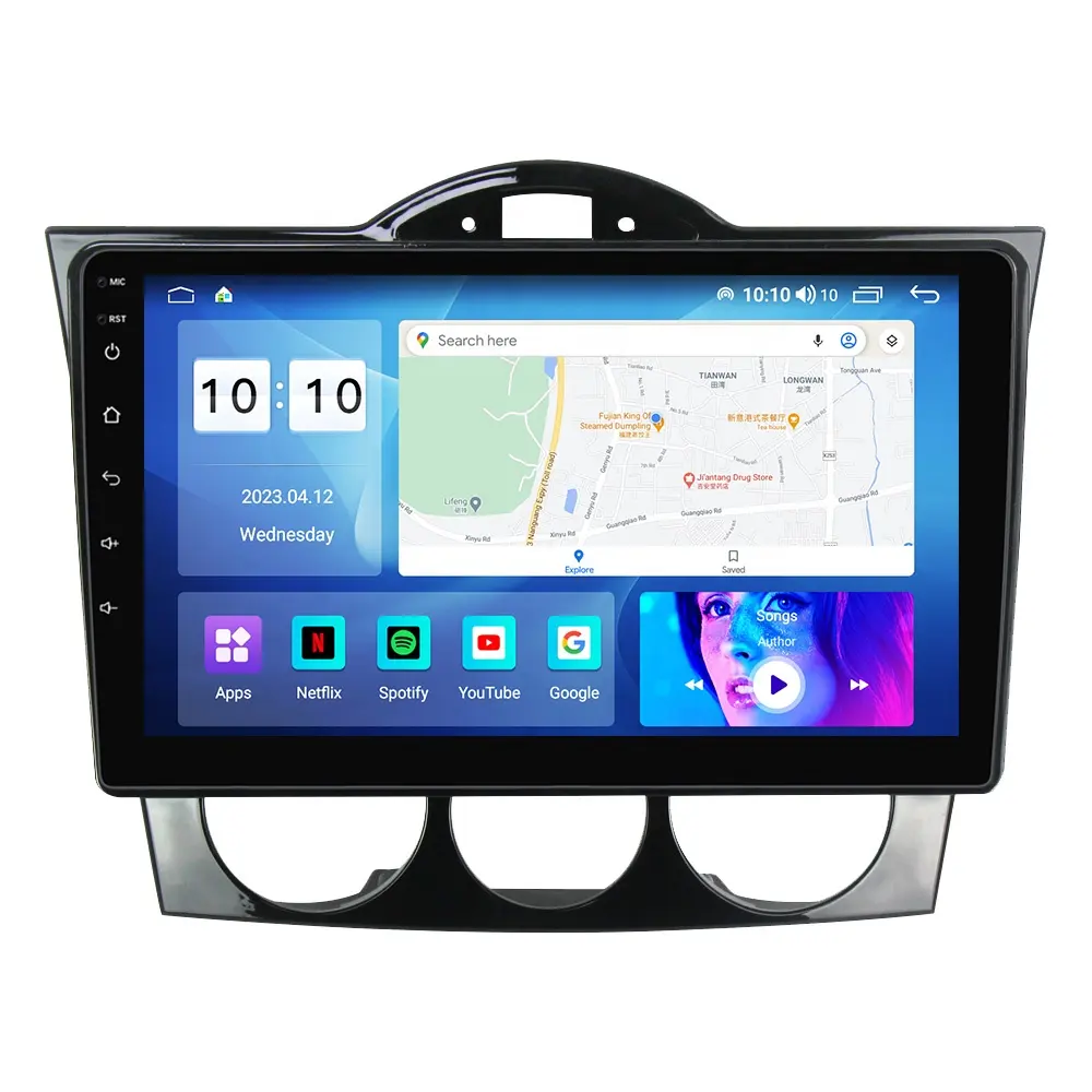 مكبر صوت سيارة MEKEDE MS يعمل بنظام الأندرويد 12 8+128 جيجا لسيارة مازدا RX8 2008-2021 مزود بمشغل صوتي للسيارة مزود بكاميرا 360 درجة ومروحة اتصال 4G LTE GPS نظام اتصال سيارة vi