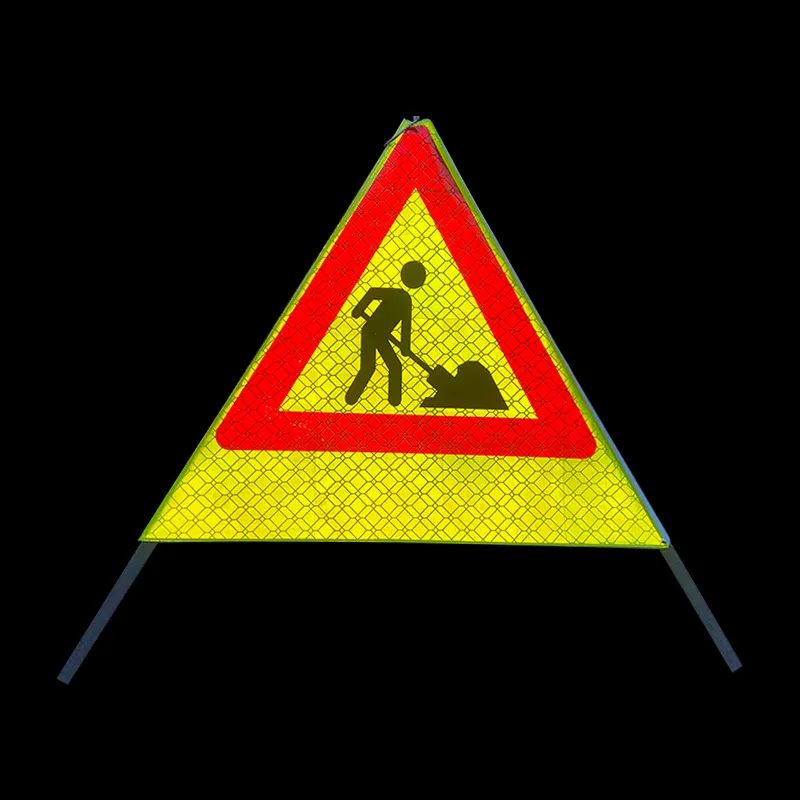 Portable Reflective Tripod Warning Sign Warning Triangle