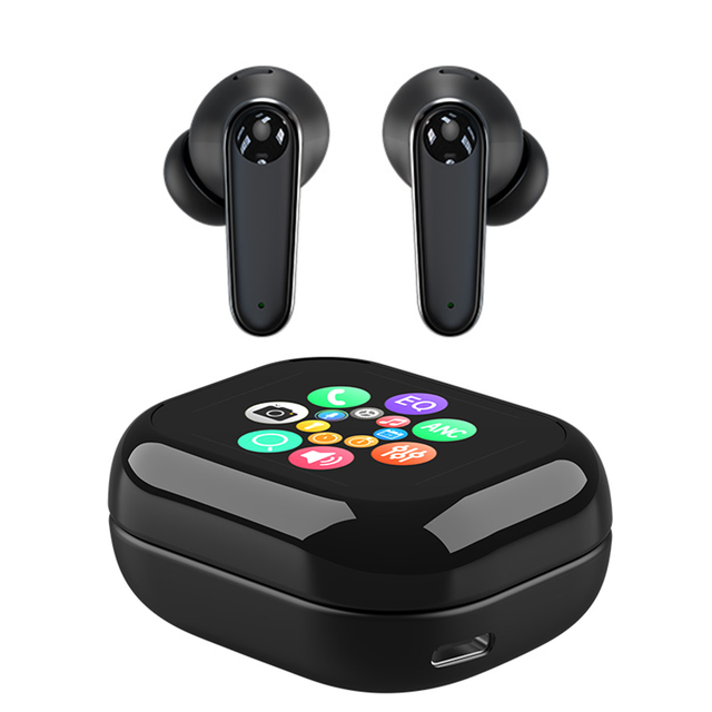 Real Time Language Translator Touch Screen Tws Noise Cancelling Earbuds Earphones
