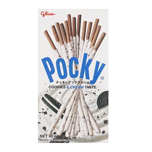 Pocky <strong>Cracker</strong> <strong>Stick</strong> 40g Hard Crispy Biscuit Wafers Sweet <strong>Salty</strong> Glucose-Rolled Flavors Box Carton Egg Chocolate Cream Wafer