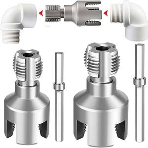 Cortadores de Roscas de Grado Industrial, 1 Juego/2 Piezas, Cortadores de Roscas Integrados de 4 y 6 Puntas para Roscas Internas y Externas - Product Image 1