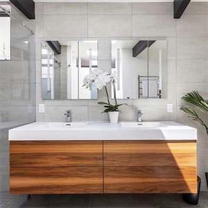 Meuble de salle de bain suspendu moderne de luxe avec lavabo simple de 30 pouces résistant à l'eau - Product Image 4