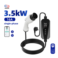 Chargeur EV portable GDON 3,5 kW GBT 16 ampères niveau 2 AC, station de recharge pour véhicule électrique EVSE pour voiture avec WiFi