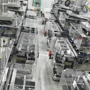 Tự Động Vffs Thức Ăn Vật Nuôi Đa-Đầu Tuyến Tính Trọng Lượng Đông Khô Con Chó Xử Lý Phim Hình Thành Làm Đầy Niêm Phong Máy Đóng Gói - Product Image 4