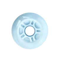 Patins à roulettes en PU résistant à l'usure, roues lumineuses en ligne, roues clignotantes de 64 mm/80 mm en stock