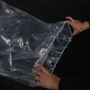 Transparente PE-Plastiktüte mit doppelter elastischer Schnur öffnung