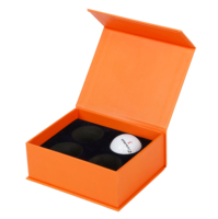 Boîte d'emballage magnétique pour balles de golf Boîte en carton de marque personnalisée avec mousse pour une présentation de qualité supérieure