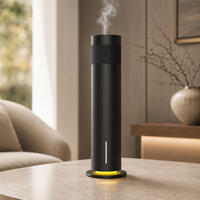 Diffuseur d'arômes sans eau en alliage d'aluminium de conception moderne, capacité 120 ml, rechargeable, pour hôtel, maison et extérieur