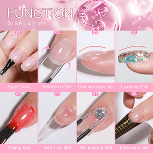 Esmalte de Uñas en Gel 8 en 1, 15ml, Capa Base, Reforzador, Pegamento para Extensión de Uñas con Piedras, Barniz, Herramienta para Manicura Profesional - Product Image 4