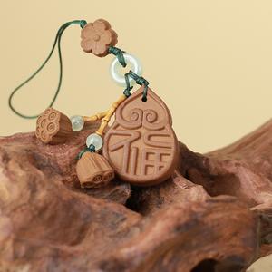 Collier porte-clés d'accessoires spirituels avec perles d'encens traditionnelles porte-bonheur Feng Shui et mélange d'encens aux herbes médicinales - Product Image 4