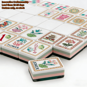 Jeu de Mahjong et de <span class=keywords><strong>Poker</strong></span> de Voyage en Acrylique de Luxe Moderne Personnalisé avec Impression UV, Design Durable et Résistant à l'Eau - Product Image 1