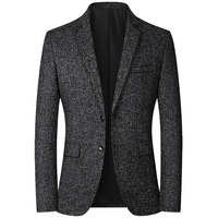 Blazer décontracté homme printemps-automne 2026, veste de costume simple boutonnage, mode affaires, deux boutons, grande taille
