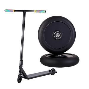 <span class=keywords><strong>Trottinette</strong></span> <span class=keywords><strong>freestyle</strong></span> pro Spaceflip 130 mm 30 mm noire AL6061-T6 à noyau creux 88A PU légère de haute qualité pour enfants - Product Image 4