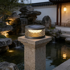 Lampe solaire LED <span class=keywords><strong>de</strong></span> sécurité étanche IP65 en acier inoxydable pour poteau <span class=keywords><strong>de</strong></span> portail, lampes à pilier LED en plastique pour <span class=keywords><strong>jardin</strong></span> extérieur - Product Image 3