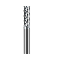 Fraise à queue en carbure de tungstène HRC60 à 4 dents, revêtement TiCN, 16mm*100mm, OEM