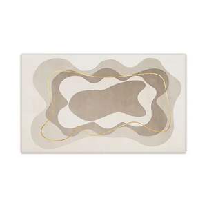 พรมปูพื้นรูปทรงเรขาคณิตแบบนามธรรมทันสมัย รูปทรงสี่เหลี่ยมผืนผ้า กันลื่น ขนนุ่ม สำหรับห้องนั่งเล่น ห้องนอน ดีไซน์หรูหราเบาๆ คอลเลคชั่นฤดูใบไม้ร่วง 2025 - Product Image 4