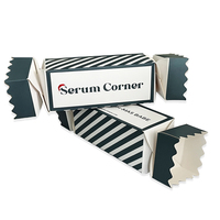 Boîte cadeau de biscuit de Noël personnalisée papier kraft vide avec doublure en éponge décor de noix de Noël laminé mat Bon Bon Bon pour craquelins de fête