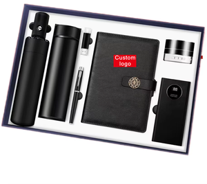 Set di Quaderni Formato A5 con Copertina in Pelle PU Morbida, Rilegatura a Spirale, Agenda Stampata, Portapenne in Pelle, Grande Cancelleria - Product Image 1