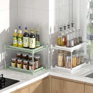 New <b>Kitchen</b> Cabinet Storage Container Basket <b>Drawer</b> Rack 2 Tier Clear <b>Organizer</b> With Dividers - Product Image 2