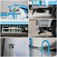 Camion d'arrosage intelligent Shacman pour l'approvisionnement en eau d'urgence des villes et des villages, fonctionnement automatique, portée de pulvérisation réglable